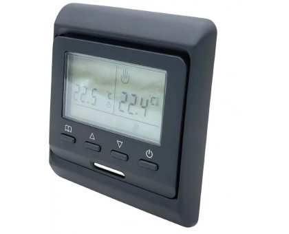 Терморегулятор для теплого пола / комнатный Е-51.716 черный