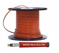 Греющий кабель саморегулирующийся для обогрева внутри трубы (в т.ч. с питьевой водой) EASTEC MICRO 10-CTW, 10 Вт/м.п.