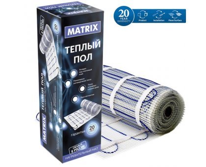 Теплый пол на сетке MATRIX 150 Вт 1,0 кв.м