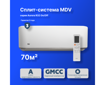 On/Off cплит-система MDV серия Aurora R32 MDSA-24HRN8 / MDOA-24HN8