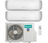 Мульти сплит-система с 2 внутренними блоками (25 и 35 кв.м) Hisense AMW2-18U4SXE / AMS-09UR4SVETG67 + AMS-12UR4SVETG67