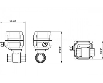 Комплект Gidrolock WI-FI BUGATTI 3/4 (36201022)