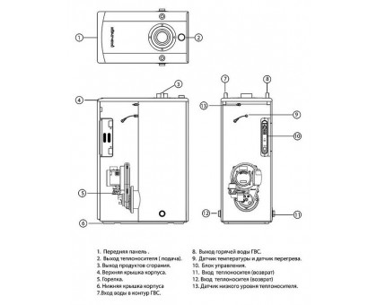 Дизельный котел Kiturami TURBO-21 (24.4) кВт